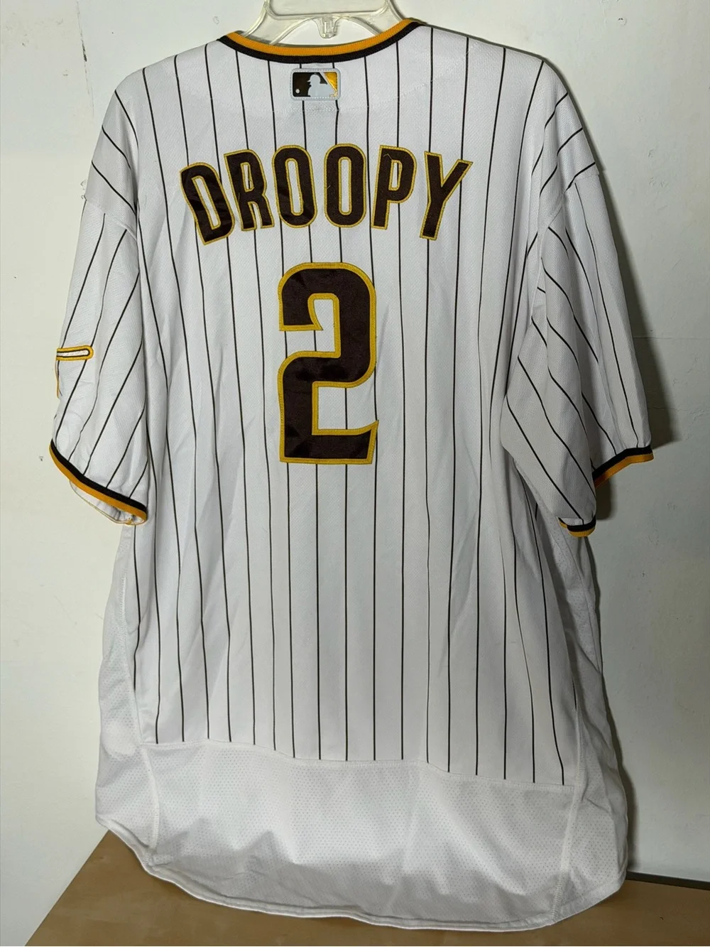 Nike Authentic San Diego Padres Pinstripe Droopy #2 Custom Jersey Size 52